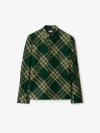BURBERRY CHECK WOOL TAILORED JACKET