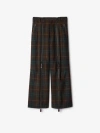 Burberry Check Zipper Pants In Tor