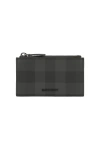 Burberry Check Zip Card Case