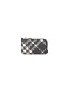 Burberry Somerset Check Card Holder In Black  