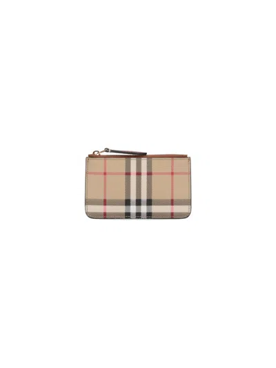BURBERRY 'CHECK' ZIP PURSE