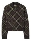 Burberry Womens Knitwear Top All Over Pattern In Brown