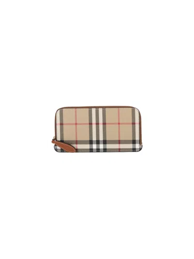 BURBERRY 'CHECK' ZIP WALLET