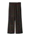 Burberry Check Zipper Pants In Tuyan Color