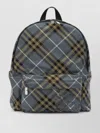 Burberry Check Blue Polyester Backpack