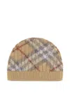 格纹套头帽