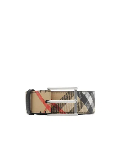 BURBERRY BURBERRY CHECK-PATTERN BUCKLE BELT