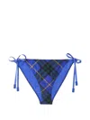 Burberry Check Bikini Briefs In Bright Navy Ip Chk