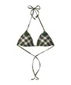 Burberry Women Check Bikini Top In Multicolor