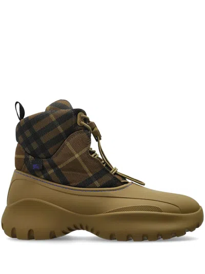 BURBERRY CHECKED BOOTS