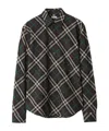 Burberry Checked Button-up Shirt In Black