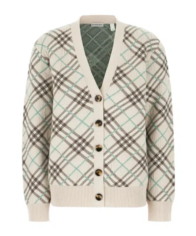 Burberry Checked Cardigan