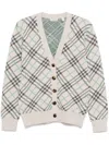 Burberry Long Sleeve Cardigan In Grau