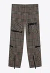 Burberry Cargo Pant With Embroidered Viscose Blend