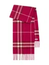 Burberry Check Cashmere Scarf In Pink