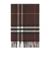 Burberry Giant Check Cashmere Scarf Accessories In Brown