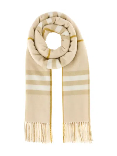 BURBERRY CHECKED CASHMERE SCARF