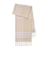 Burberry Giant Check Cashmere Scarf In Neutral