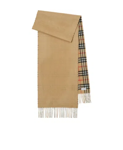 BURBERRY BURBERRY CHECKED FRINGED-EDGE SCARF