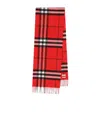 Burberry The Classic Check Cashmere Scarf In Red