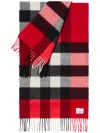 Burberry Karierter Schal Aus Kaschmir In Red