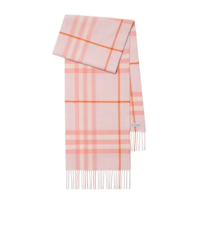 BURBERRY CHECK CASHMERE SCARF
