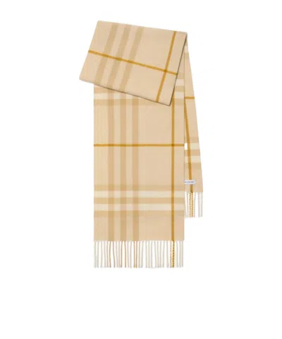 BURBERRY CHECK CASHMERE SCARF