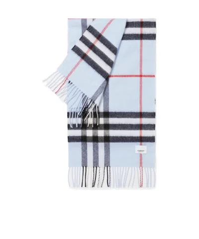 BURBERRY BURBERRY CHECKED FRINGED-EDGE SCARF