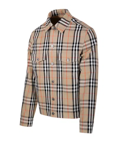 BURBERRY BURBERRY CHECKED LONG SLEEVED JACKET