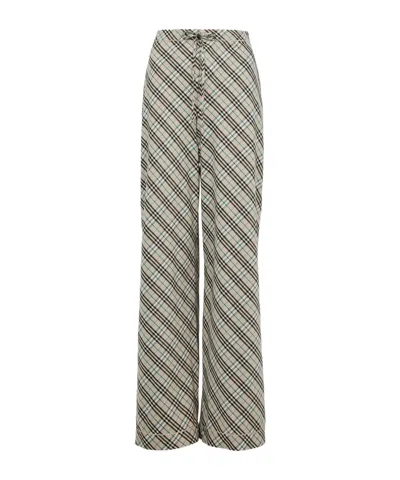 Burberry Checked Trousers In Multicolor