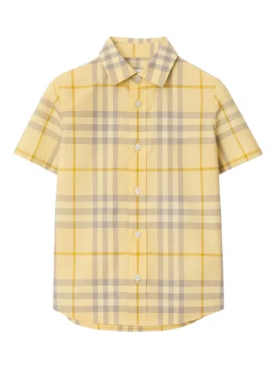Burberry Kids' Checked Cotton Shirt