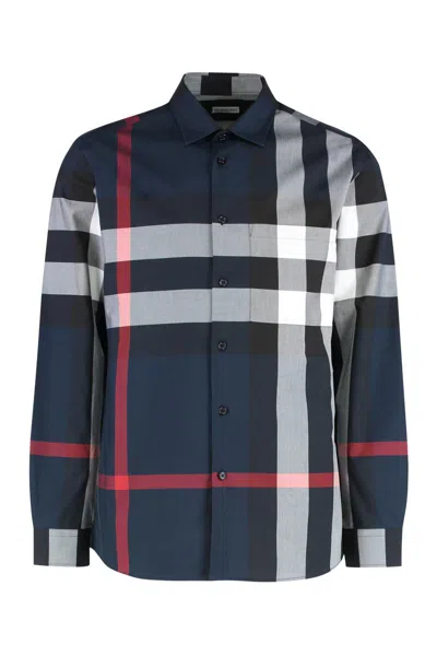 BURBERRY BURBERRY CHECKED COTTON SHIRT