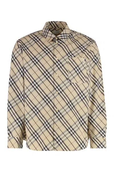 BURBERRY BURBERRY CHECKED COTTON SHIRT