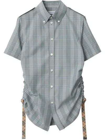 BURBERRY CHECKED COTTON SHIRT