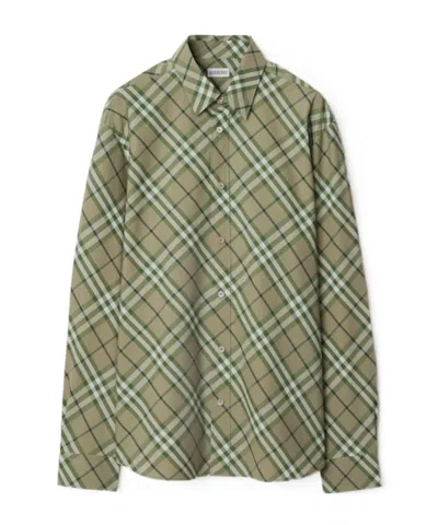 BURBERRY BURBERRY LONG SLEEVED BUTTONED CHECKED SHIRT