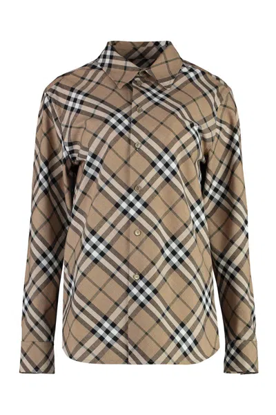 BURBERRY BURBERRY CHECKED COTTON SHIRT
