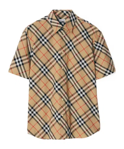 BURBERRY CHECKED COTTON SHIRT