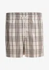 Burberry Embroidered Poplin Shorts