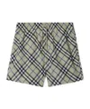 Burberry Checked Drawstring-waist Swim Shorts In Multicolour