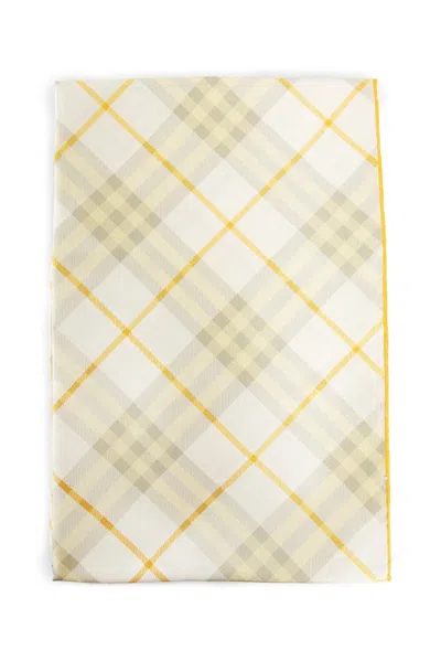Burberry Check Silk Square Scarf In Wheat In Beige
