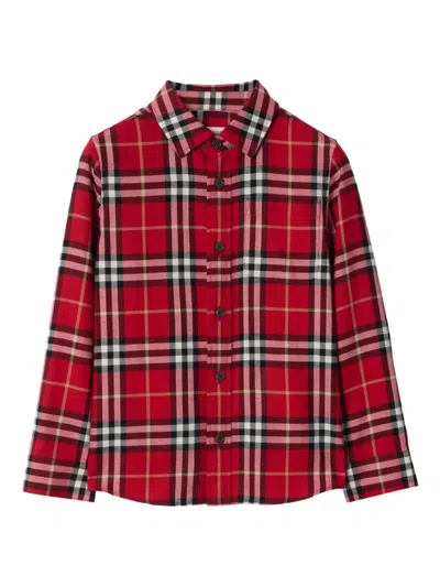 BURBERRY CHECKED FLANNEL SHIRT