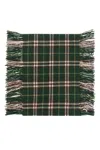 BURBERRY CHECKED FRINGED SCARF