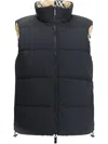 Burberry Double-sided Zipper Vest In Black