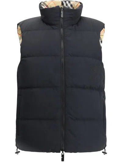BURBERRY CHECKED GILET