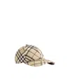 Burberry Ekd Checkered Baseball Cap In Neutral