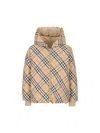 Burberry Checked Hooded Reversible Jacket In Multicolour