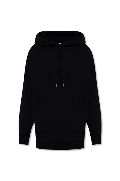 Burberry Checked Hoodie In Black