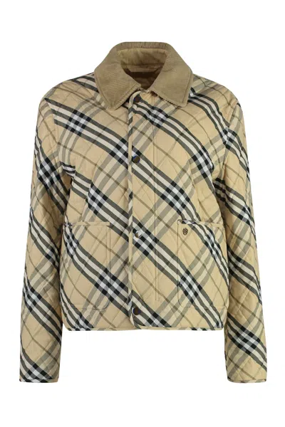 Burberry Checked Jacket In Multi