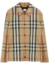 Burberry Check-pattern Shirt Jacket In Brown