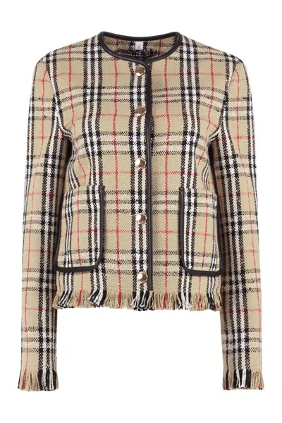 Burberry Women's Checked Jacket In Neutrals